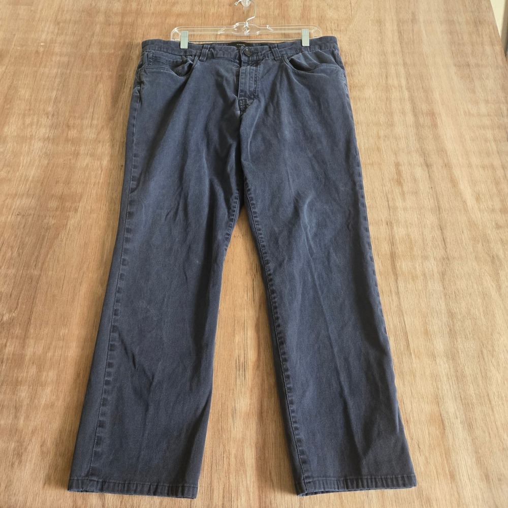 Vince Dylan Slim Fit Pants Mens 36 Blue Italian Fabric Five Pocket Trousers